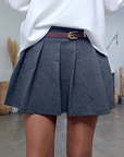 Jupe-short gris anthracite