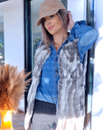 Chemise fine en denim