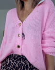 Cardigan bonbon double sens