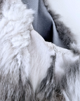 Veste fourrure sans manche