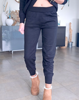 Jogg en maille noir