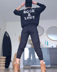 Jogg en maille noir