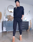 Jogg en maille noir