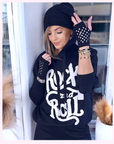 Pull maille à capuche