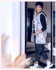 Veste fourrure sans manche