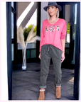 Pantalon jogg velours
