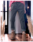 Pantalon jogg velours