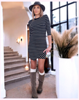 Robe marin asymétrique