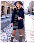 Robe marin asymétrique