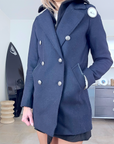 Manteau caban laine