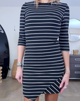 Robe marin asymétrique