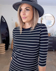 Robe marin asymétrique