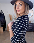 Robe marin asymétrique