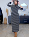 Robe marin maxi