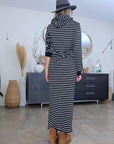 Robe marin maxi