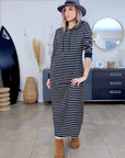 Robe marin maxi