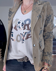 Veste tags en velours