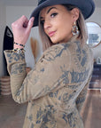 Veste tags en velours