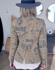 Veste tags en velours