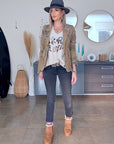 Veste tags en velours