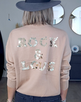 Pull beige rock & love