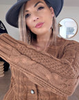 Cardigan col V