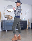 Pantalon jogg velours