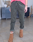 Pantalon jogg velours
