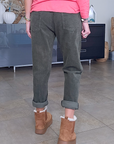 Pantalon jogg velours