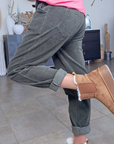 Pantalon jogg velours