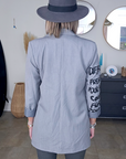 Veste grise à tags