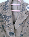 Veste tags en velours