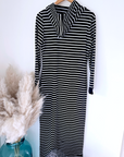 Robe marin maxi