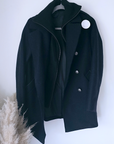 Manteau caban laine