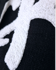 Pull maille à capuche