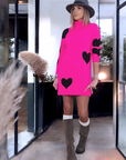 Robe fluo à coeur