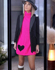 Robe fluo à coeur