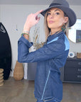 Chemise bleue en denim