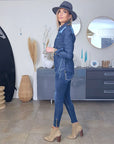 Chemise bleue en denim