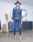 Chemise bleue en denim