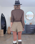 Jupe-short velours