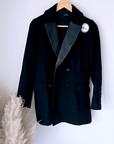 Manteau laine et cuir