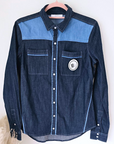 Chemise bleue en denim