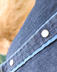 Chemise bleue en denim