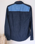 Chemise bleue en denim