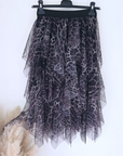 Jupe léo asymétrique