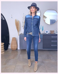 Chemise bleue en denim