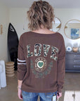 Cardigan love militaire