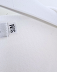 Pull blanc maille fine