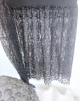 Robe noire sweat et dentelle